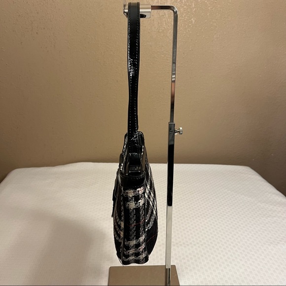 Talbots tartan wool tweed hobo - Picture 7 of 13